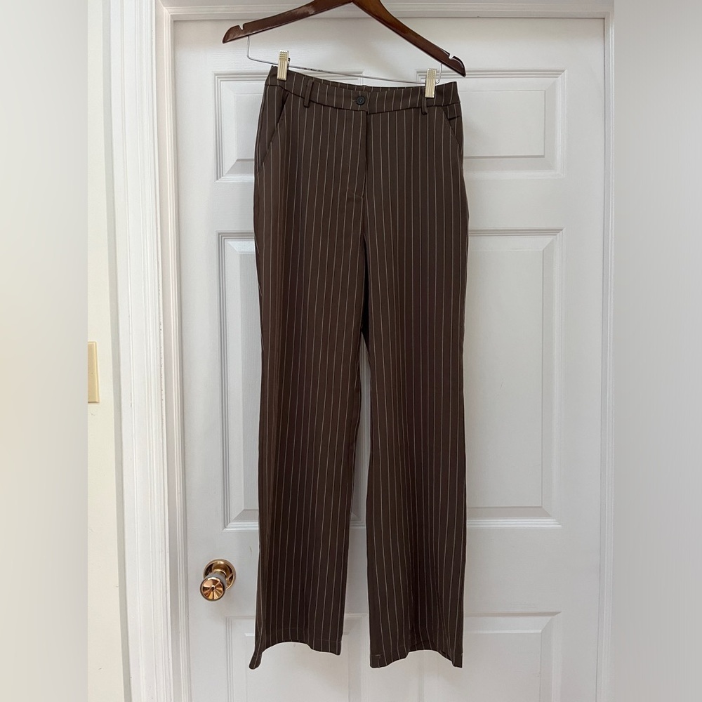 Romwe striped ladies pants size small